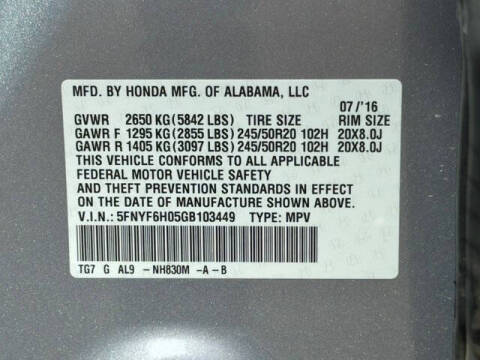2016 Honda Pilot Elite