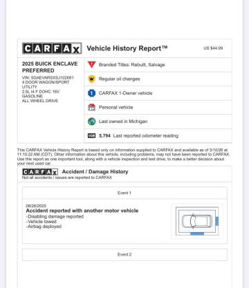 2025 Buick Enclave Preferred