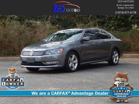 2015 Volkswagen Passat for sale at Zed Motors in Raleigh NC