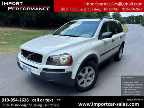 2006 Volvo XC90 for sale at Import Performance Sales in Raleigh NC