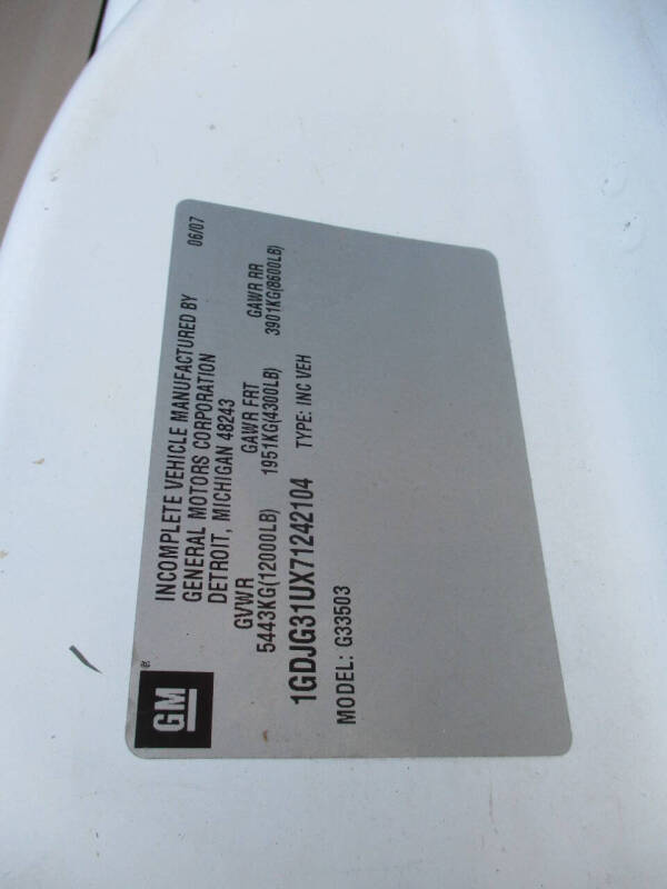 2007 GMC Savana 3500