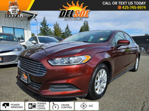 2015 Ford Fusion for sale at Del Sol Auto Sales in Everett WA