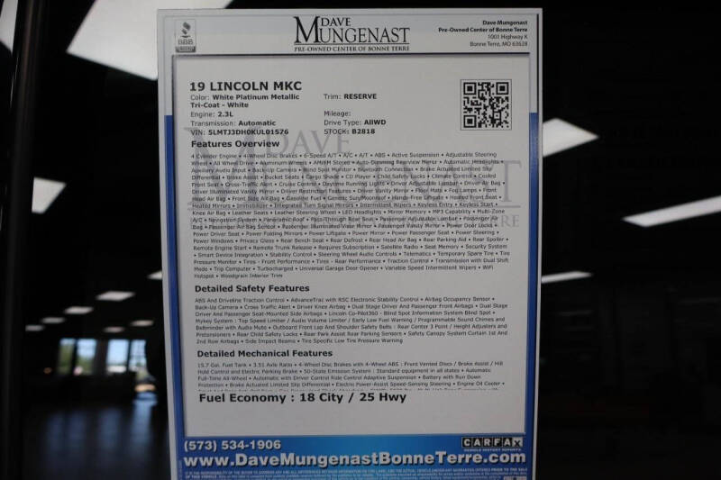 2019 Lincoln MKC Reserve