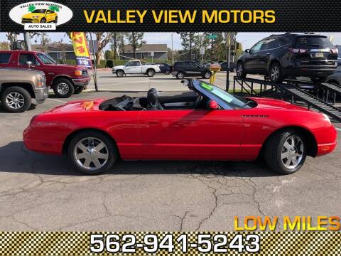 2002 Ford Thunderbird for sale at Valley View Motors in Whittier CA