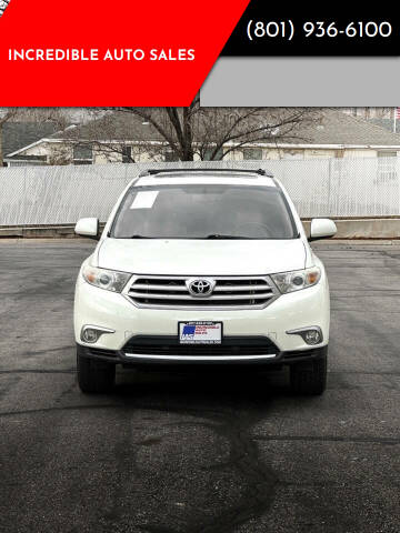 2011 Toyota Highlander for sale at INCREDIBLE AUTO SALES in Bountiful UT