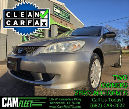 2004 Honda Civic for sale at Camfleet in Kennedale TX