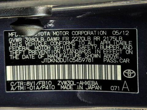 2012 Toyota Prius Four