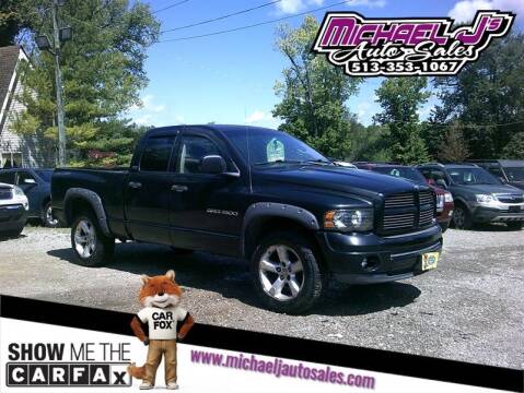 2002 Dodge Ram 1500 for sale at MICHAEL J'S AUTO SALES in Cleves OH