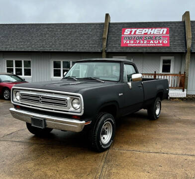 1973 Dodge Ram Pickup 2500 for sale at Stephen Motor Sales LLC in Caldwell OH