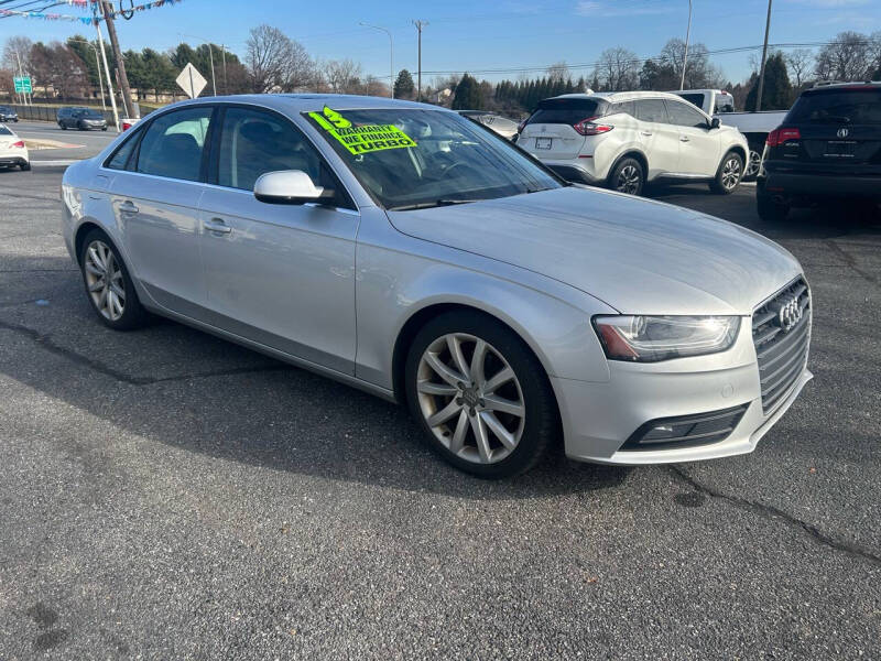 Used 2013 Audi A4 Premium with VIN WAUFFAFL1DN034020 for sale in New Castle, DE