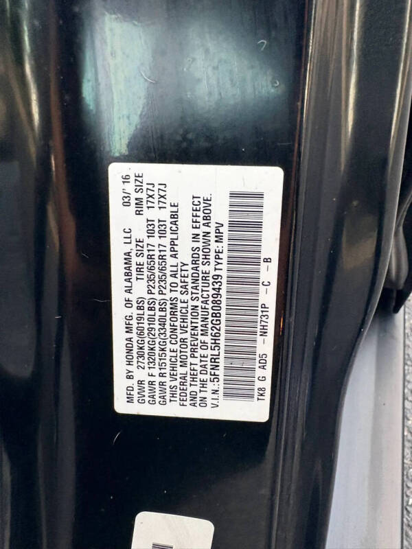 2016 Honda Odyssey