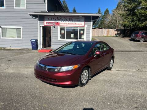 2012 Honda Civic for sale at Oscar Auto Sales in Tacoma WA