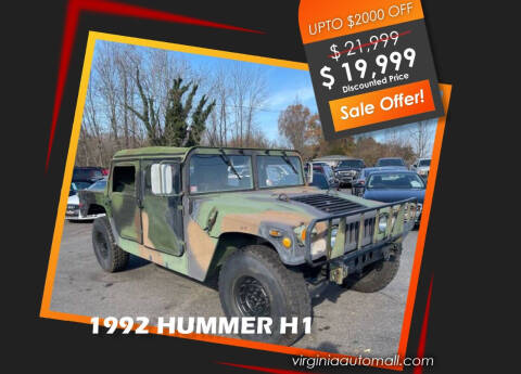 1992 HUMMER H1 for sale at Virginia Auto Mall in Woodford VA
