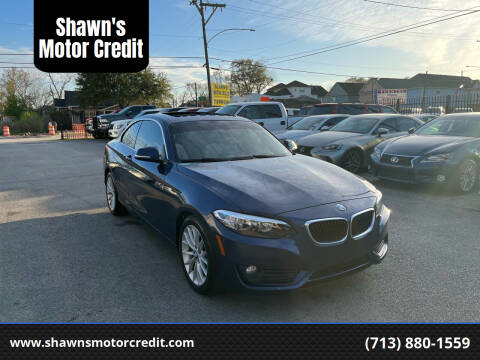 2014 BMW 2 Series for sale at Shawn's Motor Credit in Houston TX