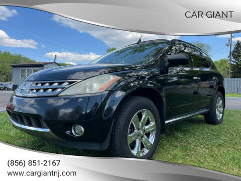2007 Nissan Murano for sale at Car Giant in Pennsville NJ