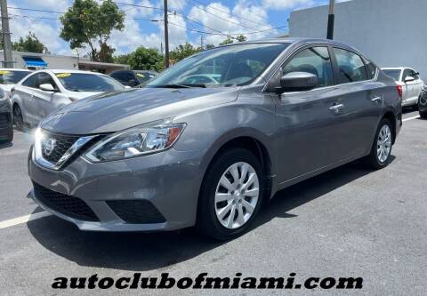 2016 Nissan Sentra for sale at AUTO CLUB OF MIAMI, INC in Miami FL