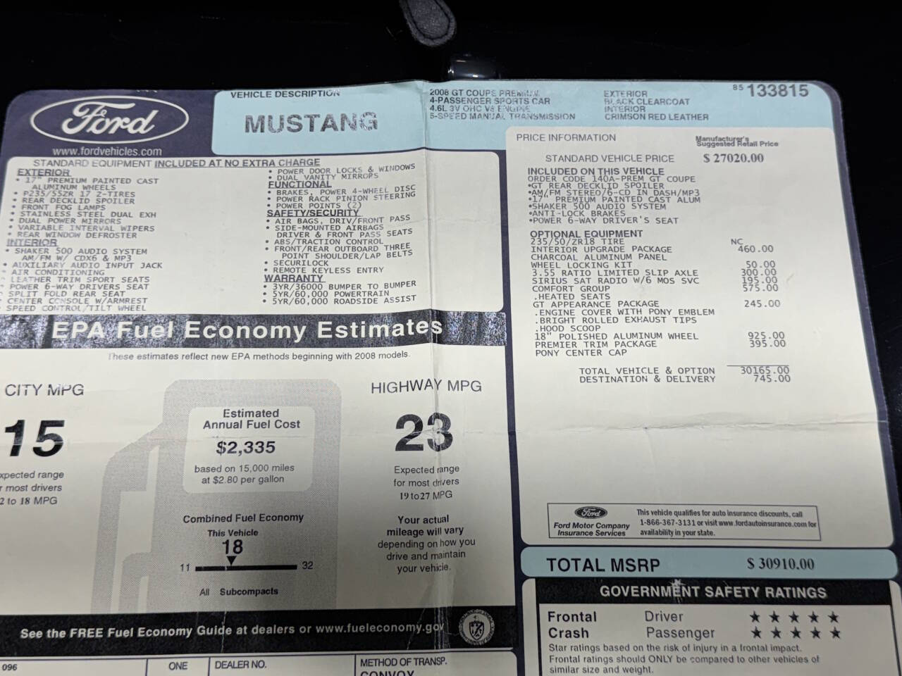 2008 Ford Mustang 69