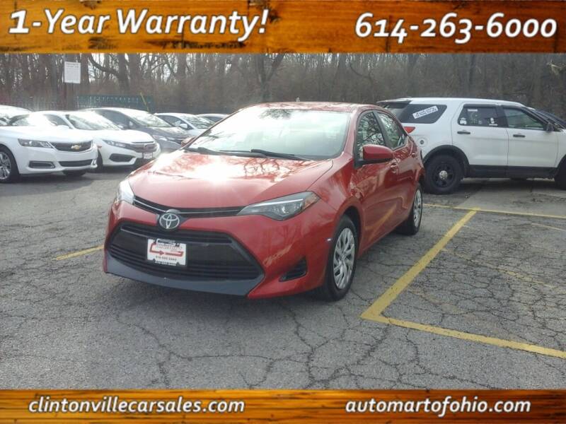 2018 Toyota Corolla for sale at Clintonville Car Sales - AutoMart of Ohio in Columbus OH