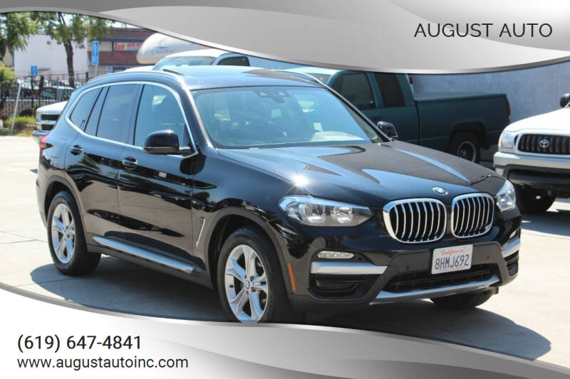 2019 BMW X3 for sale at August Auto in El Cajon CA