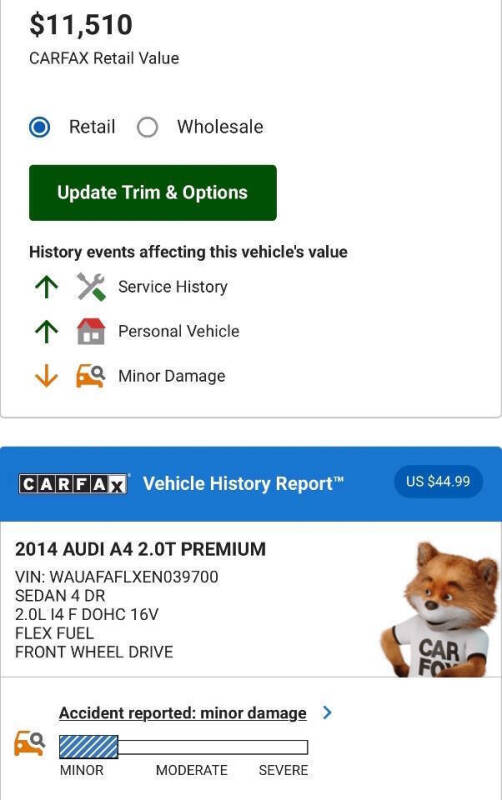 2014 Audi A4 2.0T Premium