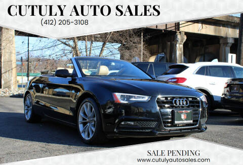 2013 Audi A5 for sale at Cutuly Auto Sales in Pittsburgh PA