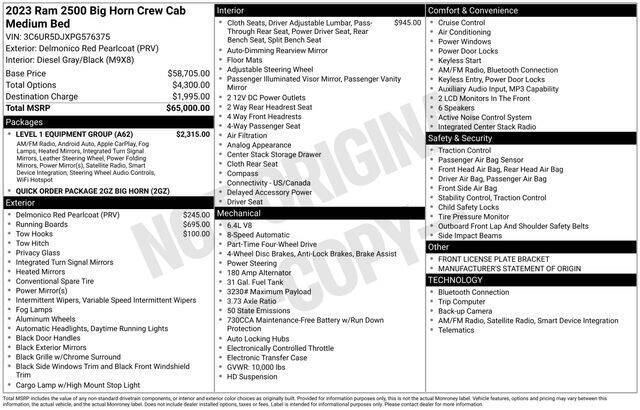 2023 RAM 2500 Big Horn