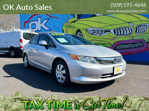 2012 Honda Civic for sale at OK Auto Sales in Kennewick WA