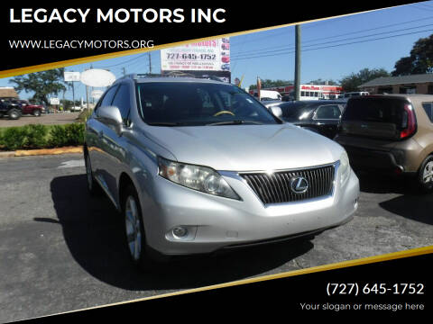 2011 Lexus RX 350 for sale at LEGACY MOTORS INC in New Port Richey FL