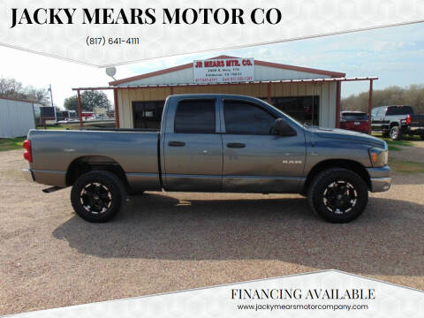 2008 Dodge Ram 1500 for sale at Jacky Mears Motor Co in Cleburne TX