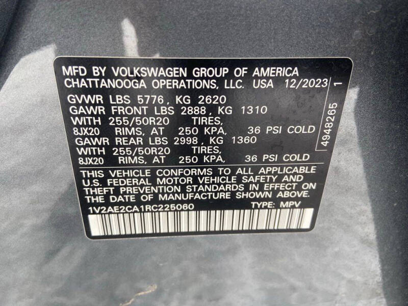 2024 Volkswagen Atlas Cross Sport SEL R-Line 4Motion