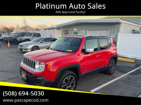2015 Jeep Renegade for sale at Platinum Auto Sales in South Yarmouth MA