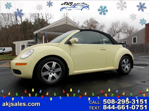 2006 Volkswagen New Beetle Convertible for sale at AKJ Auto Sales in West Wareham MA