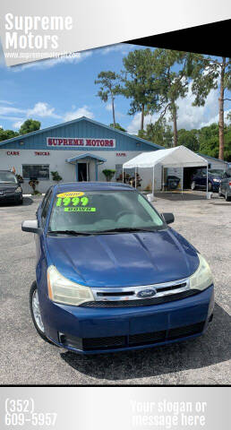 2009 Ford Focus for sale at Supreme Motors in Leesburg FL