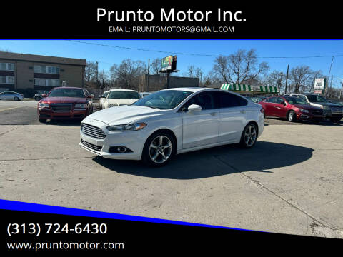 2016 Ford Fusion for sale at Prunto Motor Inc. in Dearborn MI
