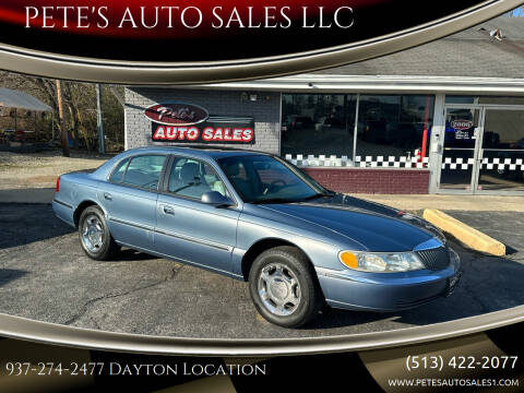 1999 Lincoln Continental for sale at PETE'S AUTO SALES LLC - Dayton in Dayton OH