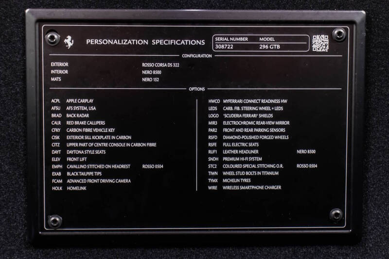 2024 Ferrari 296 GTB