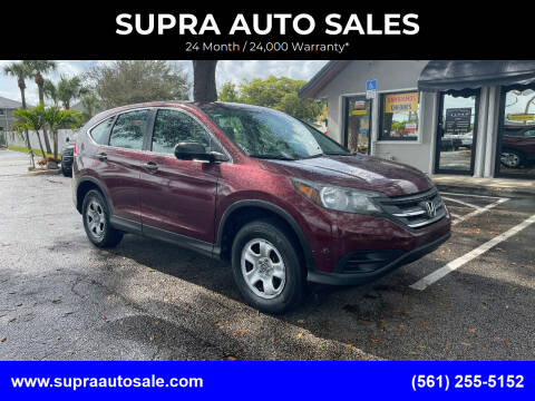 2013 Honda CR-V for sale at SUPRA AUTO SALES in Riviera Beach FL