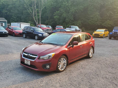 2012 Subaru Impreza for sale at BALD EAGLE AUTO SALES LLC in Mifflinburg PA