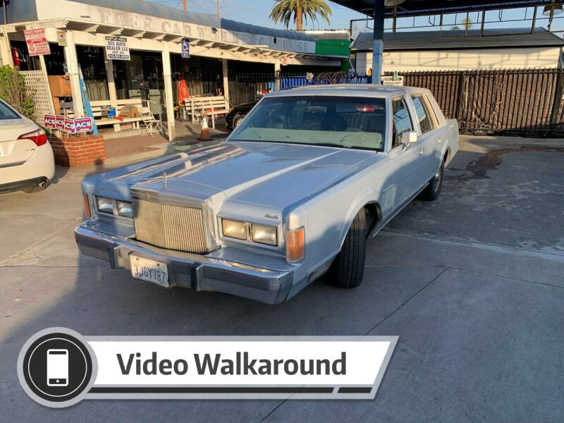 1989 Lincoln Town Car for sale at Hunter's Auto Inc in North Hollywood CA