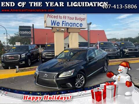 2013 Lexus LS 460 for sale at American Financial Cars in Orlando FL