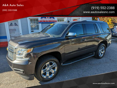 2015 Chevrolet Tahoe for sale at A&A Auto Sales in Fuquay Varina NC