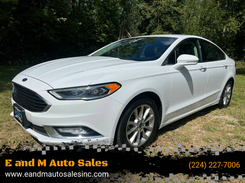 2017 Ford Fusion for sale at E and M Auto Sales in Elgin IL