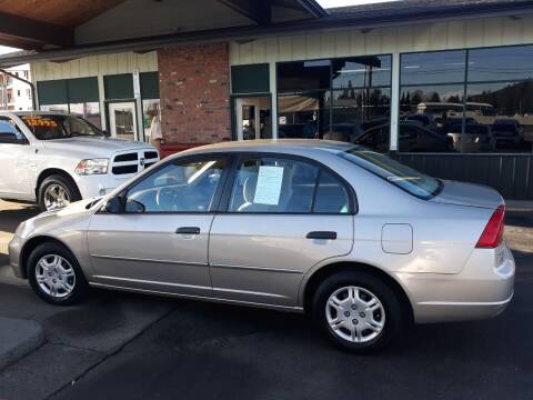 2001 Honda Civic for sale at Low Auto Sales in Sedro Woolley WA
