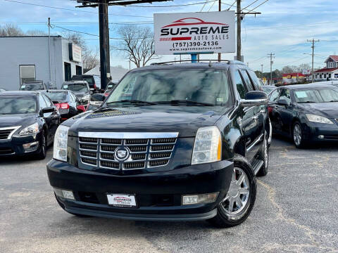 2008 Cadillac Escalade for sale at Supreme Auto Sales in Chesapeake VA