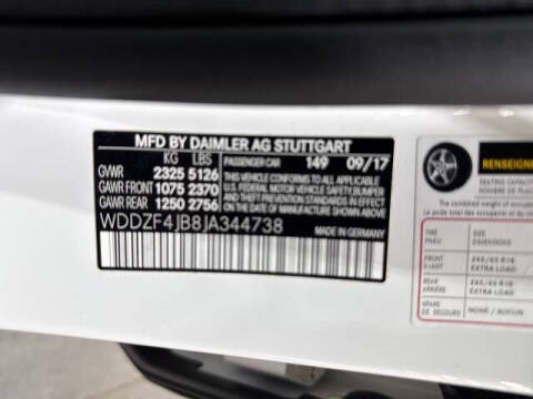 2018 Mercedes-Benz E-Class E 300