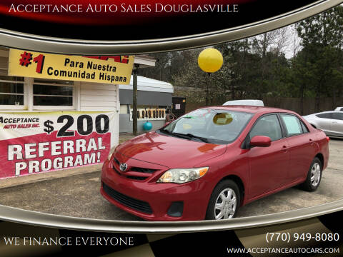 2011 Toyota Corolla for sale at Acceptance Auto Sales Douglasville in Douglasville GA