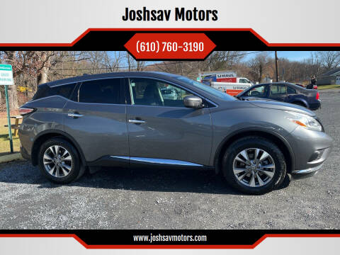 2017 Nissan Murano for sale at Joshsav Motors in Walnutport PA