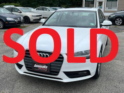2014 Audi A4 for sale at Anamaks Motors LLC in Hudson NH