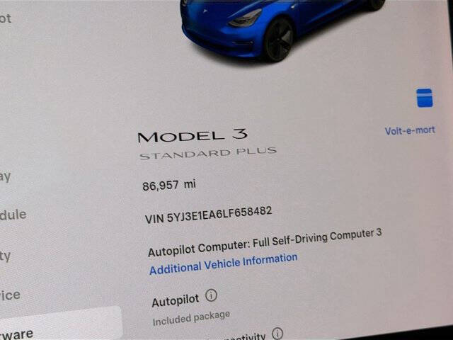2020 Tesla Model 3 Standard Range Plus