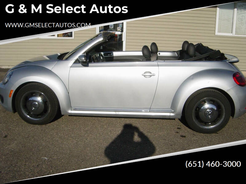 2012 Volkswagen New Beetle Convertible for sale at G & M Select Autos in Farmington MN